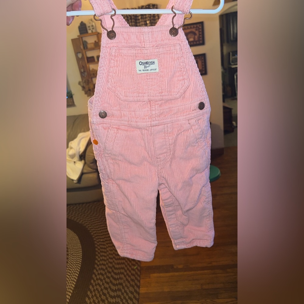 Pink osh kosh overalls!